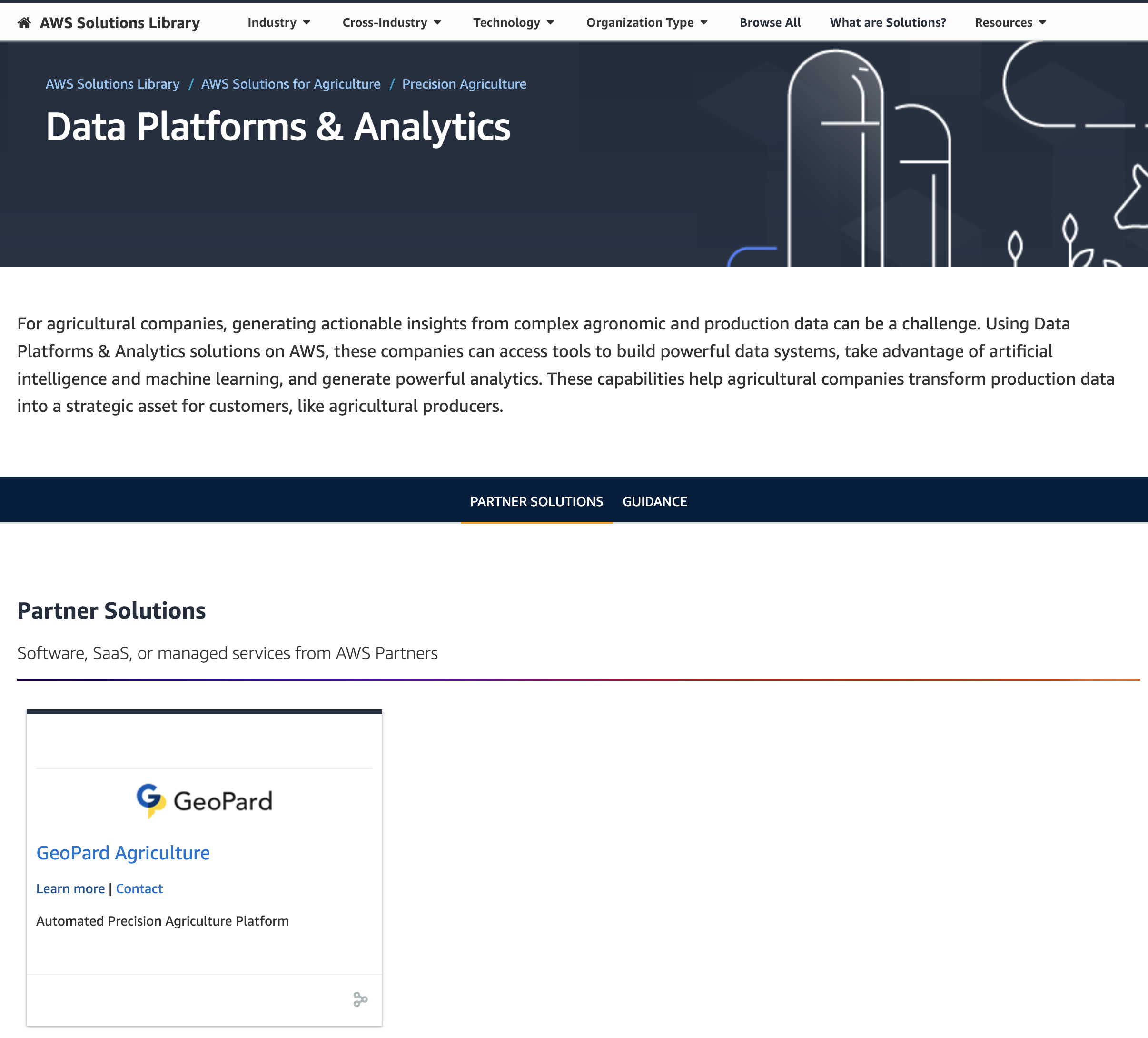 Agtech Data Analytics Platform on AWS